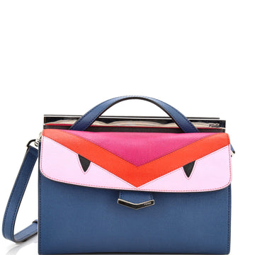 Fendi Demi Jour Monster Satchel Leather