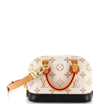 Louis Vuitton Alma Handbag Monogram Dune Canvas Nano