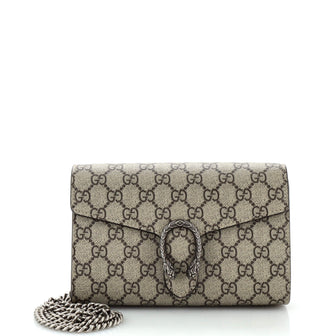 Gucci Dionysus Chain Wallet GG Coated Canvas Small