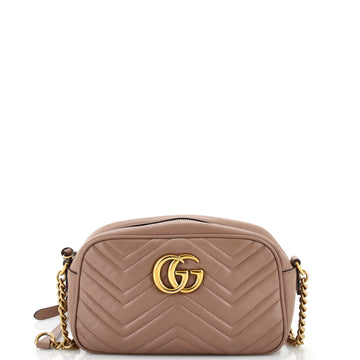 Gucci GG Marmont Shoulder Bag Matelasse Leather Small