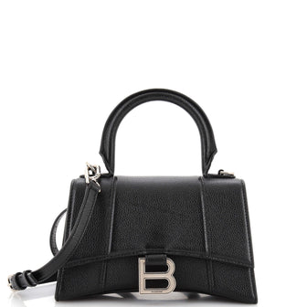 Balenciaga Hourglass Top Handle Bag Leather XS