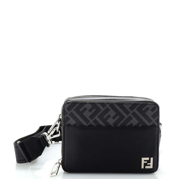 Fendi Front Pocket Camera Bag Zucca Coated Canvas and Leather