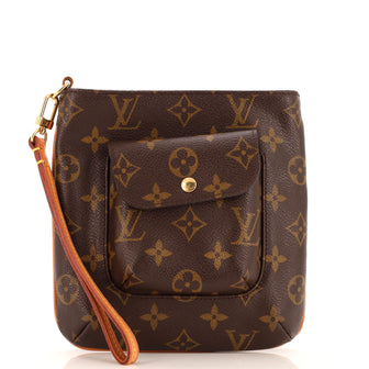 Louis Vuitton Partition Wristlet Clutch Monogram Canvas