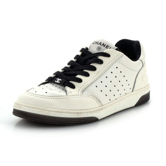 Chanel Women's Logo Low-Top Sneakers Leather