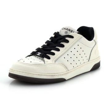 Chanel Women's Logo Low-Top Sneakers Leather