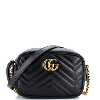 Gucci GG Marmont Shoulder Bag Matelasse Leather Mini