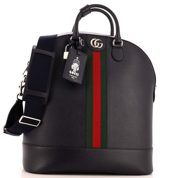 Gucci Savoy Web Bowling Tote Leather Small