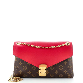 Louis Vuitton Pallas Chain Shoulder Bag Monogram Canvas and Calfskin