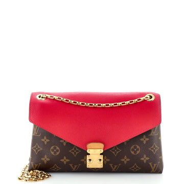 Louis Vuitton Pallas Chain Shoulder Bag Monogram Canvas and Calfskin