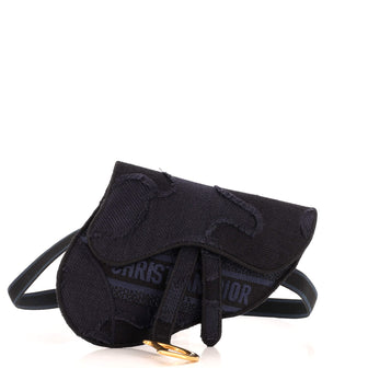 Christian Dior Saddle Belt Bag Camouflage Embroidered Canvas