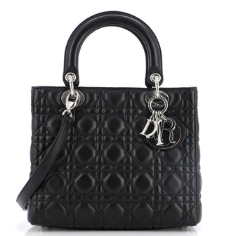 Christian Dior Lady Dior Bag Cannage Quilt Lambskin Medium