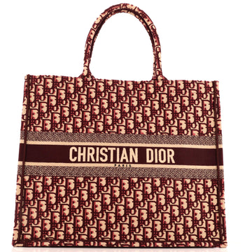 Christian Dior Book Tote Oblique Canvas Large