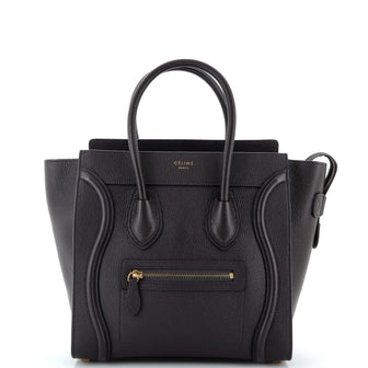 Celine Luggage Bag Grainy Leather Micro