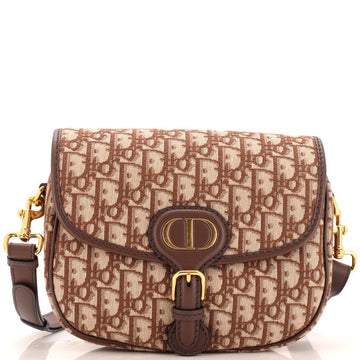 Christian Dior Bobby Flap Bag Oblique Canvas Medium