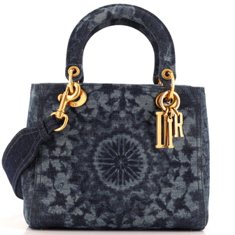 Christian Dior Lady Dior Bag KaleiDiorscopic Denim Medium