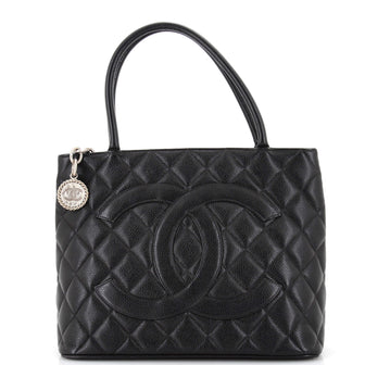 Chanel Medallion Tote Quilted Caviar