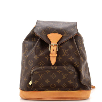 Louis Vuitton Vintage Montsouris Backpack Monogram Canvas MM