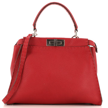 Fendi Selleria Peekaboo Bag Rigid Leather Regular