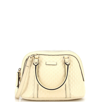 Gucci Convertible Dome Satchel (Outlet) Microguccissima Leather Mini