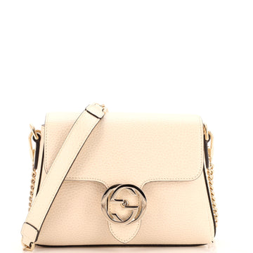Gucci Interlocking Chain Crossbody Bag (Outlet) Leather Small