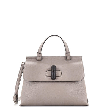 Gucci Bamboo Daily Top Handle Bag Leather Small