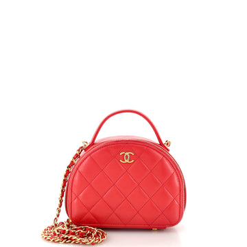 Chanel Chic Riviera Vanity Case with Chain Quilted Lambskin