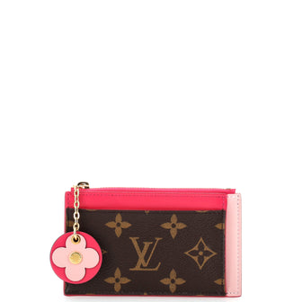 Louis Vuitton Zipped Card Holder NM Limited Edition Blooming Flowers Monogram Canvas and Leather