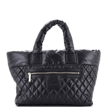 Chanel Coco Cocoon Zipped Tote Quilted Nylon Large