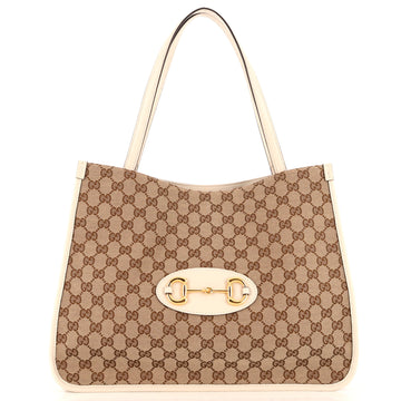 Gucci Horsebit 1955 Tote GG Canvas Medium