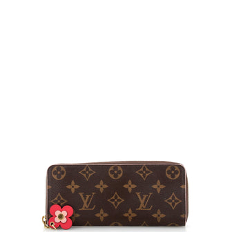 Louis Vuitton Clemence Wallet Limited Edition Blooming Flowers Monogram Canvas