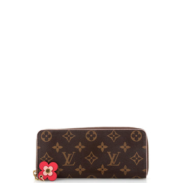 Louis Vuitton Clemence Wallet Limited Edition Blooming Flowers Monogram Canvas