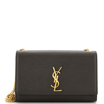 Saint Laurent Classic Monogram Crossbody Bag Grainy Leather Medium