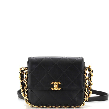 Chanel Framing Chain Flap Bag Quilted Calfskin Small
