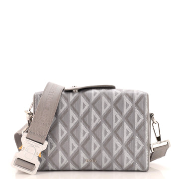 Christian Dior Lingot Messenger Bag CD Diamond Coated Canvas