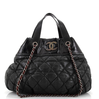 Chanel In The Mix Tote Quilted Iridescent Calfskin Large