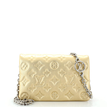 Louis Vuitton Coussin Pochette Monogram Embossed Lambskin