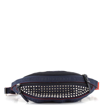 Christian Louboutin Paris NYC Waist Bag Spiked Nylon
