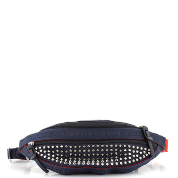 Christian Louboutin Paris NYC Waist Bag Spiked Nylon
