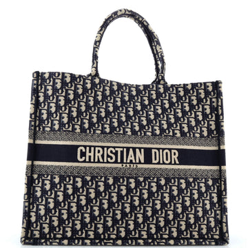 Christian Dior Book Tote Oblique Canvas Large