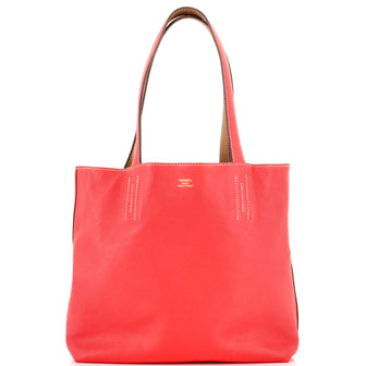 Hermes Double Sens Tote Veau Sikkim 36