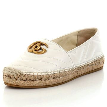 Gucci Women's GG Marmont Espadrilles Matelasse Leather