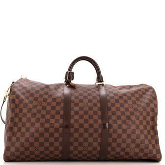 Louis Vuitton Keepall Bandouliere Bag Damier 55