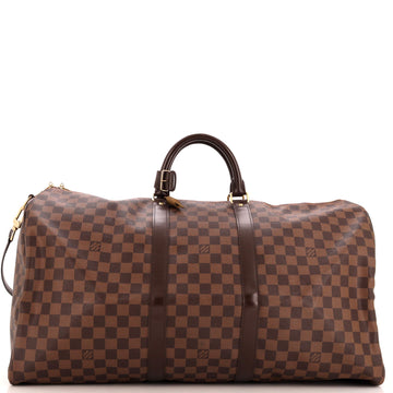 Louis Vuitton Keepall Bandouliere Bag Damier 55