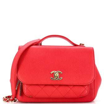 Chanel Business Affinity Flap Bag Quilted Caviar Small