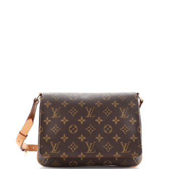 Louis Vuitton Musette Tango Handbag Monogram Canvas