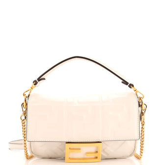Fendi Baguette NM Bag Zucca Embossed Leather Mini