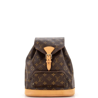Louis Vuitton Vintage Montsouris Backpack Monogram Canvas MM