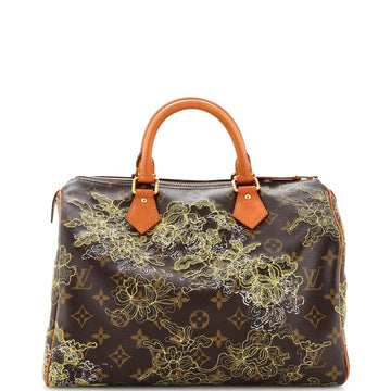 Louis Vuitton Speedy Handbag Limited Edition Monogram Dentelle 30