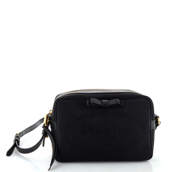 Prada Logo Camera Bag Canvas Small