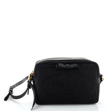 Prada Logo Camera Bag Canvas Small